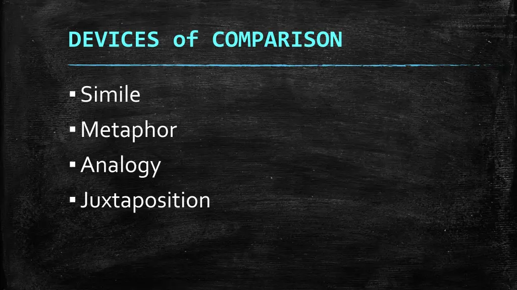 devices of comparison