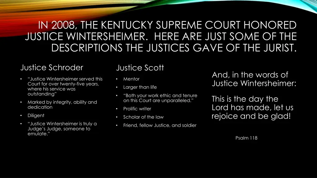 in 2008 the kentucky supreme court honored 2