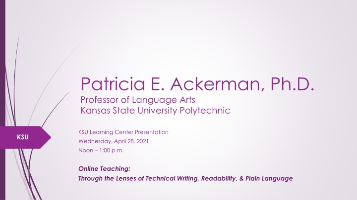 patricia e ackerman ph d professor of language