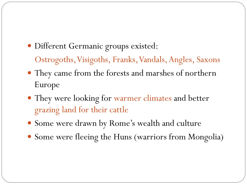 different germanic groups existed ostrogoths