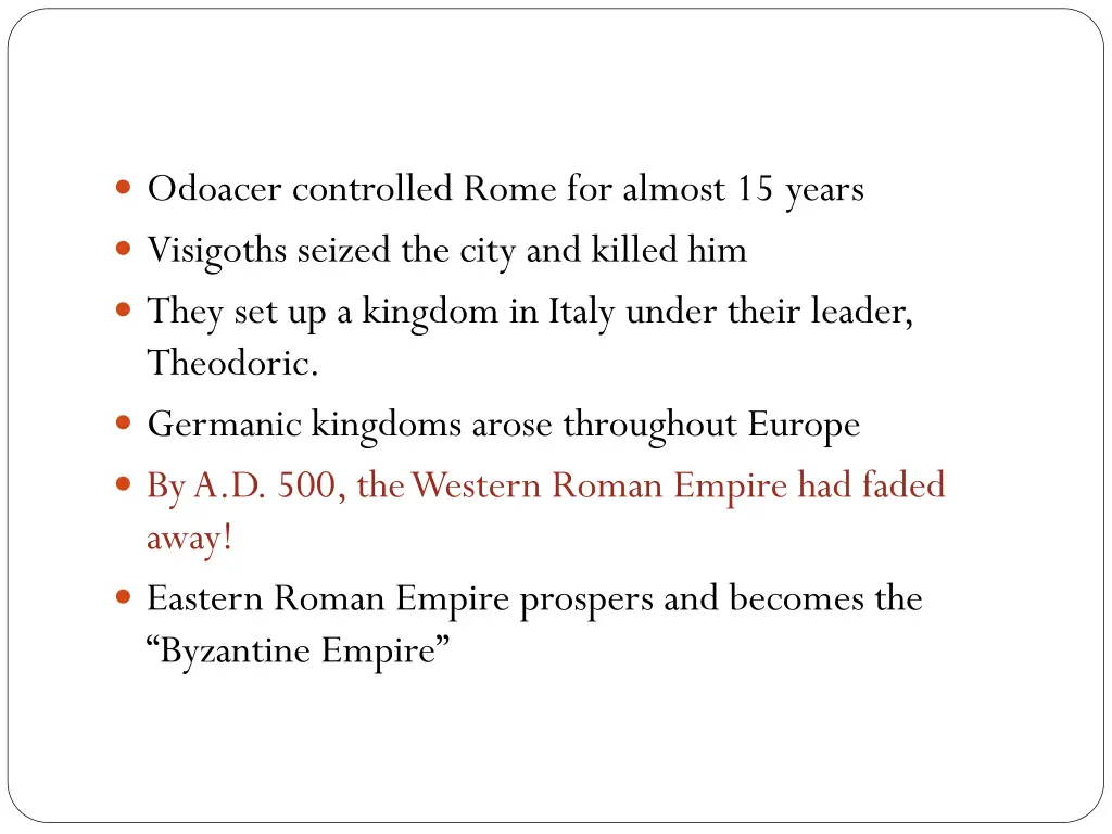 odoacer controlled rome for almost 15 years