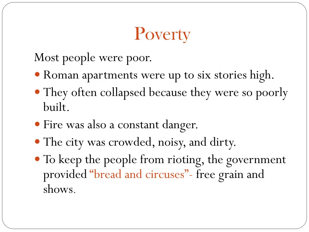 poverty