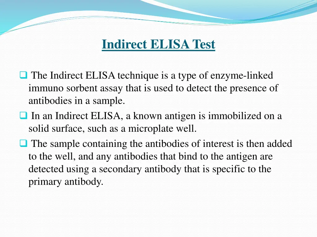 indirect elisa test