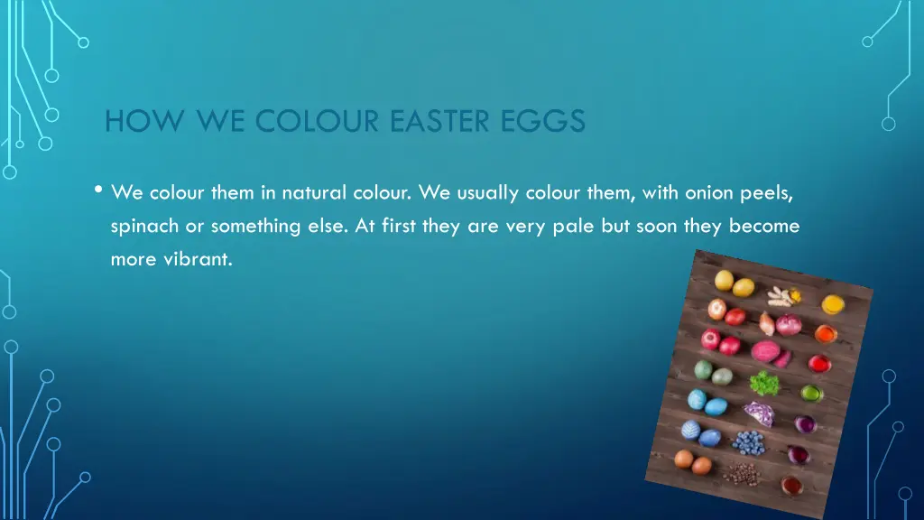 how we colour easter eggs