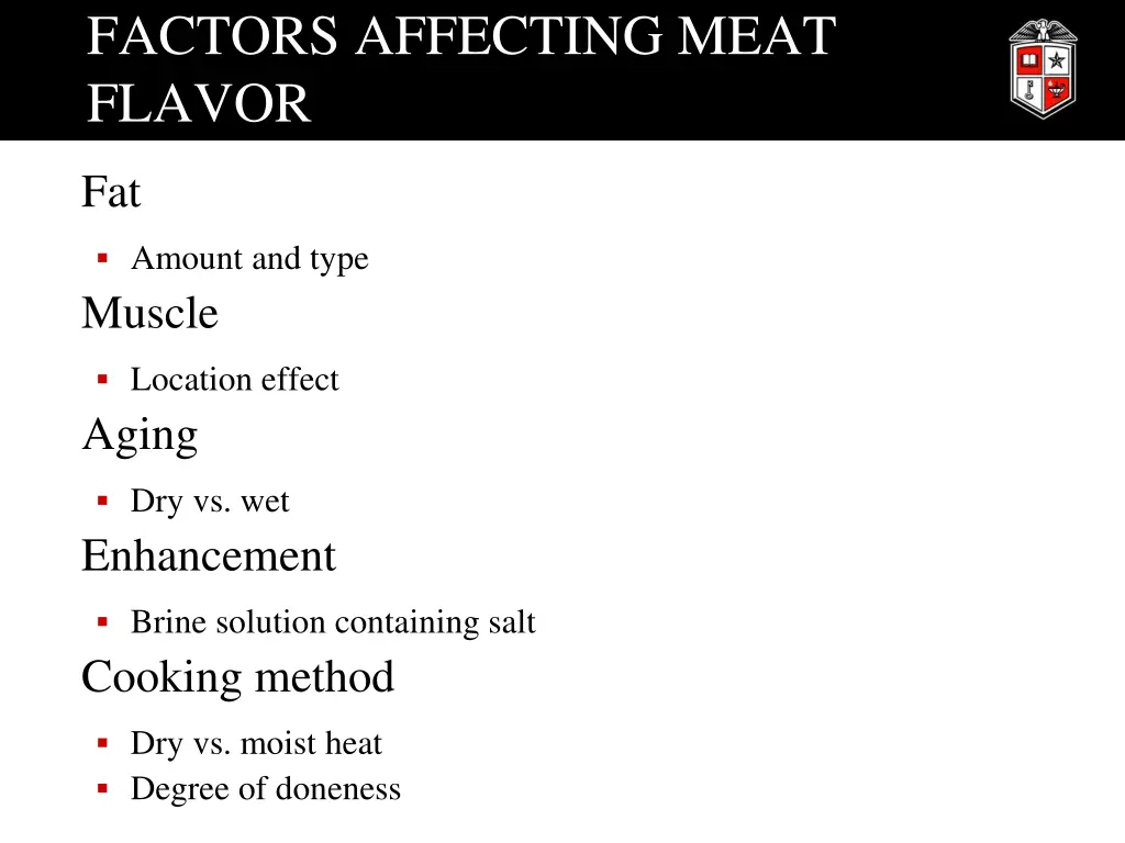 factors affecting meat flavor 1