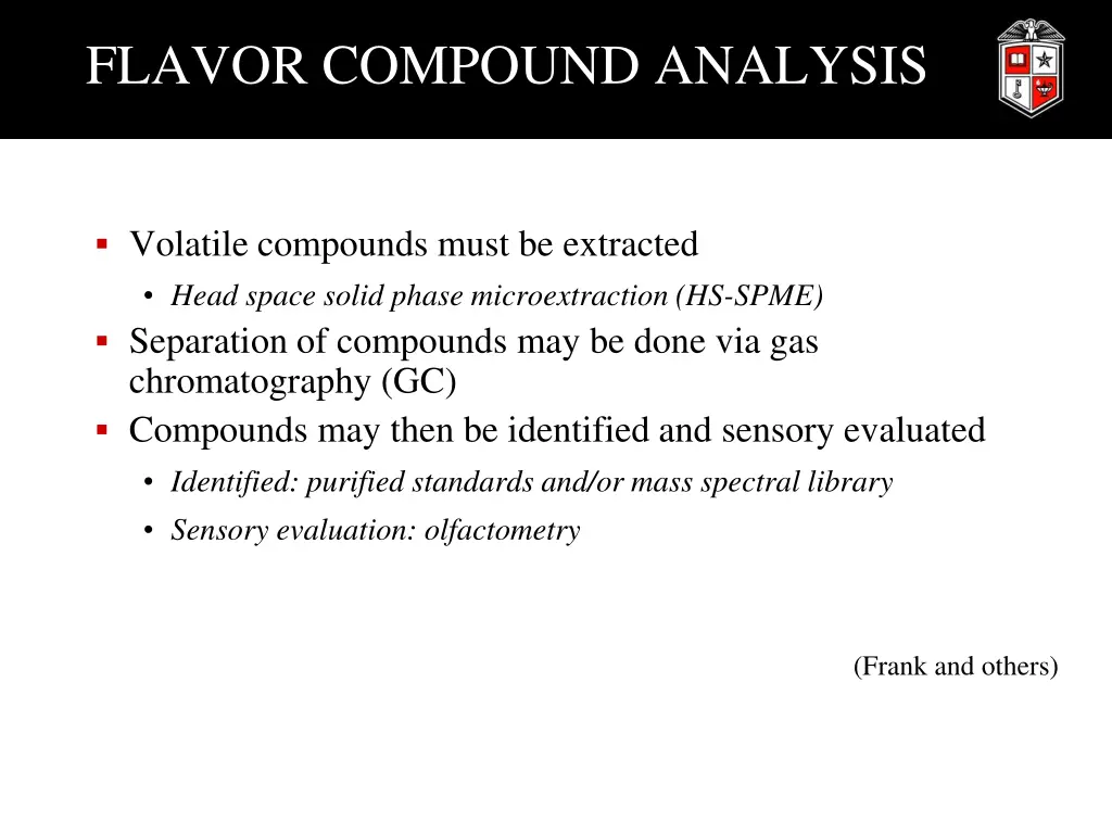 flavor compound analysis