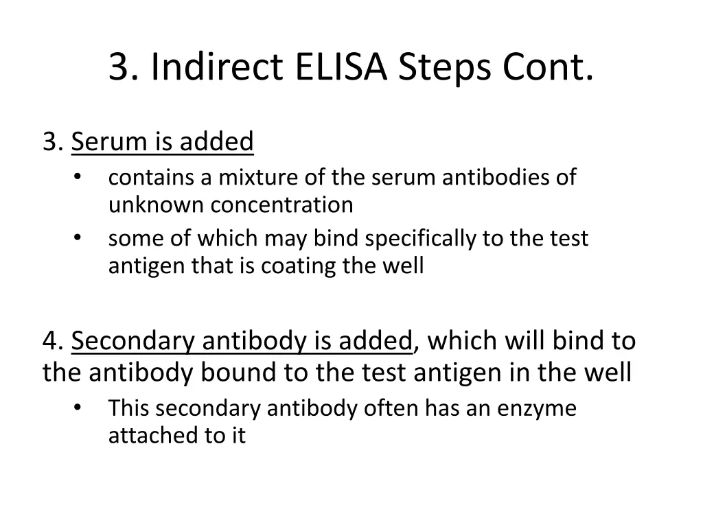 3 indirect elisa steps cont