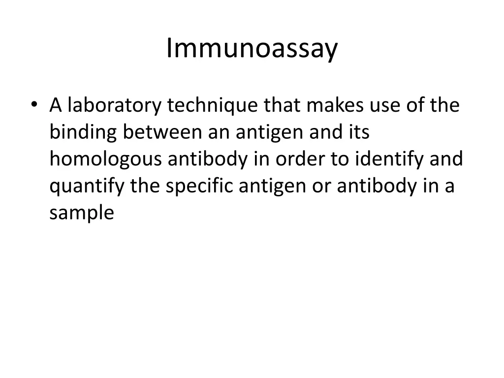 immunoassay