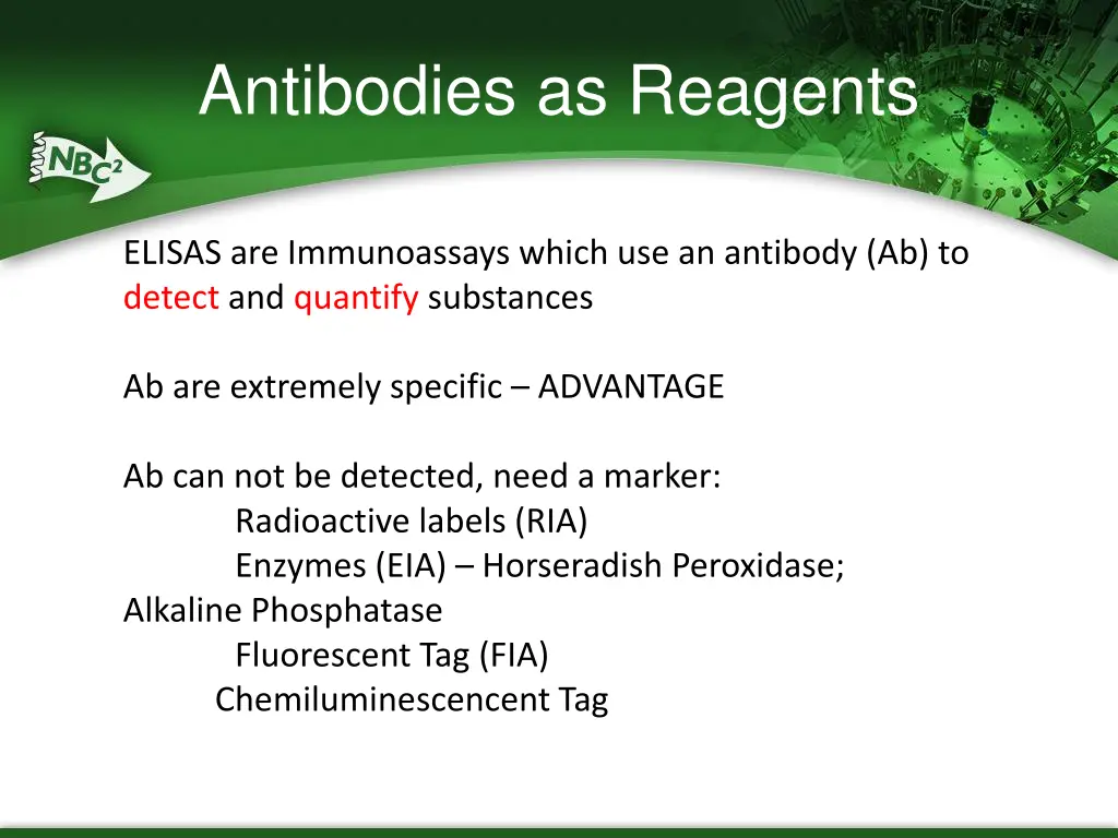 antibodies as reagents