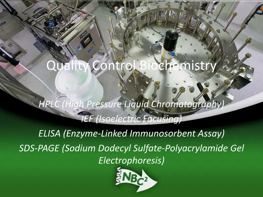 quality control biochemistry