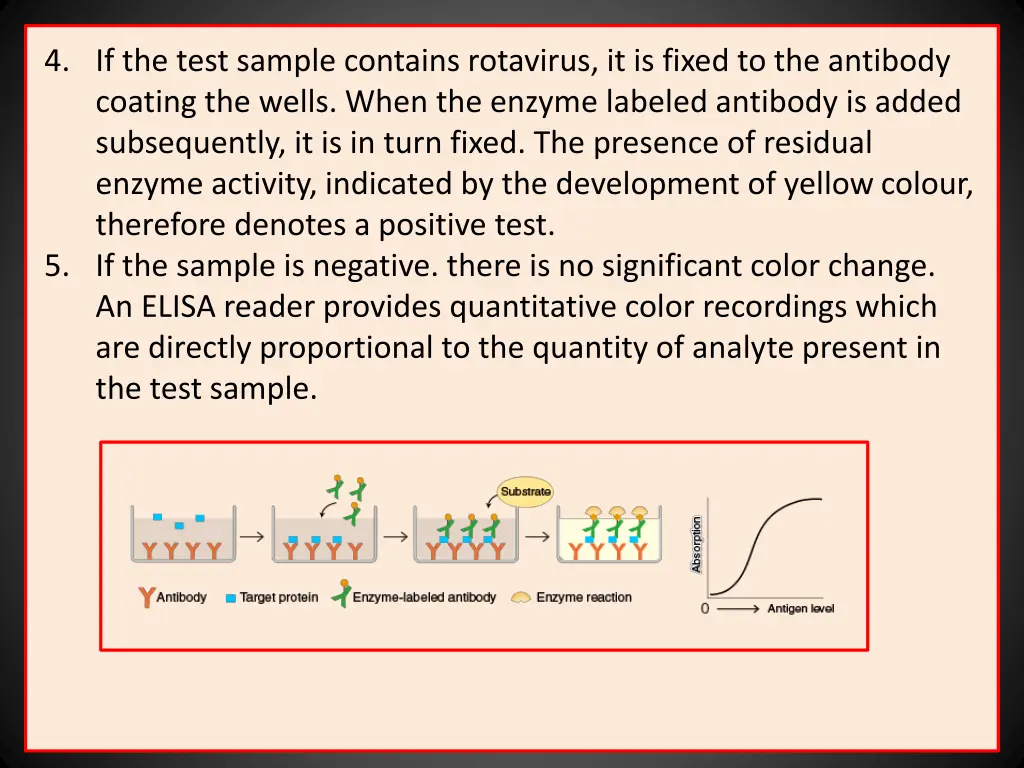 4 if the test sample contains rotavirus