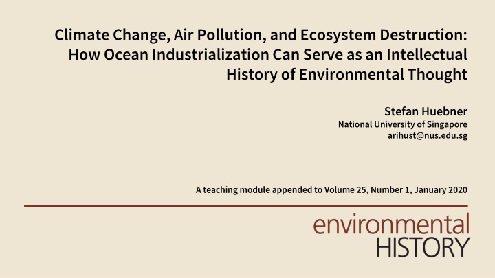 climate change air pollution and ecosystem