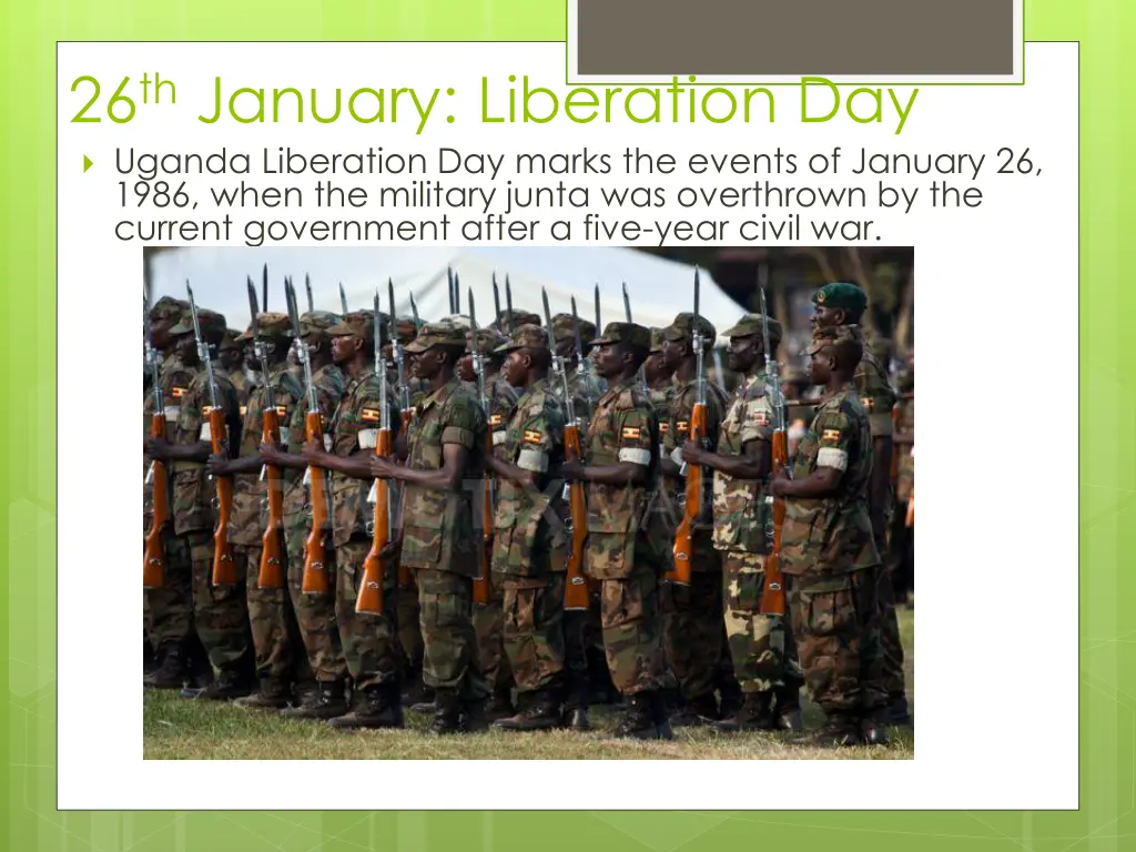 26 th january liberation day uganda liberation