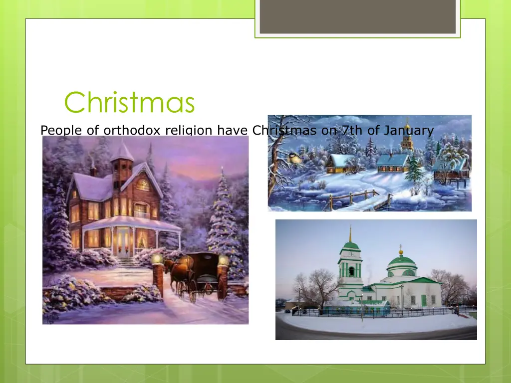 christmas people of orthodox religion have