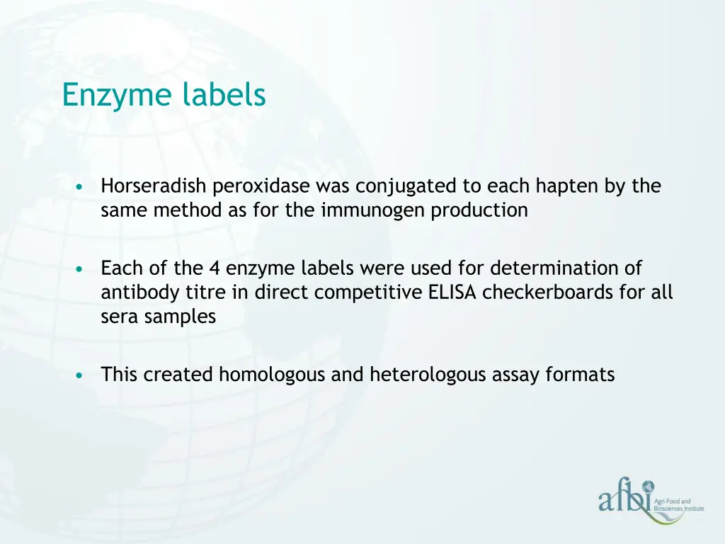 enzyme labels