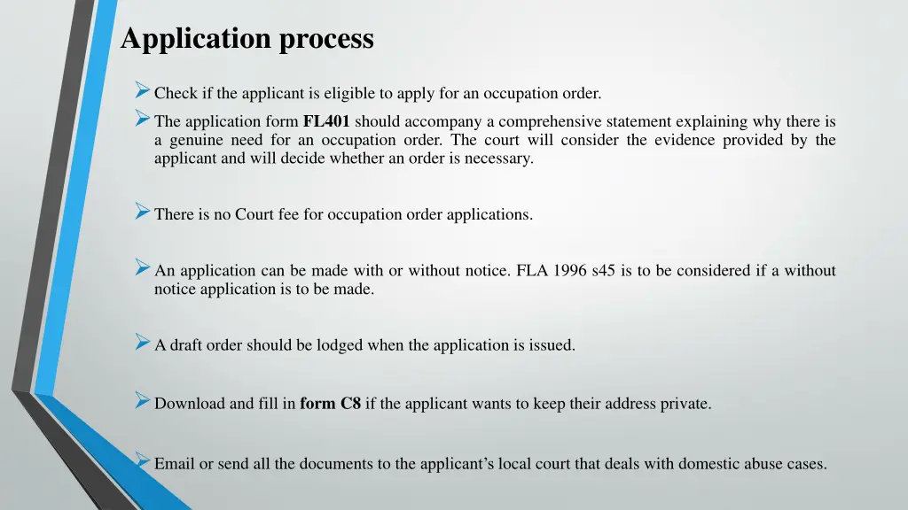 application process 1