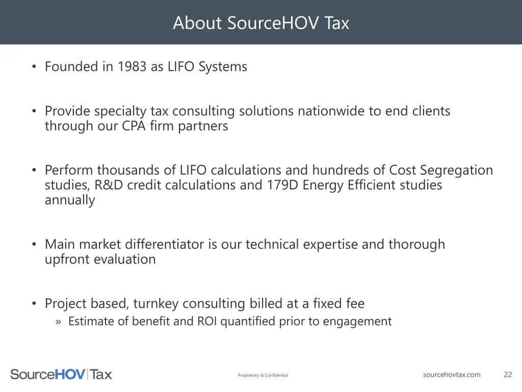 about sourcehov tax