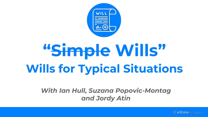 simple wills wills for typical situations