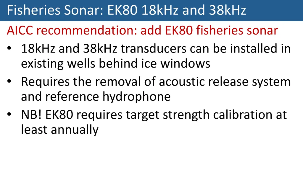 fisheries sonar ek80 18khz and 38khz aicc