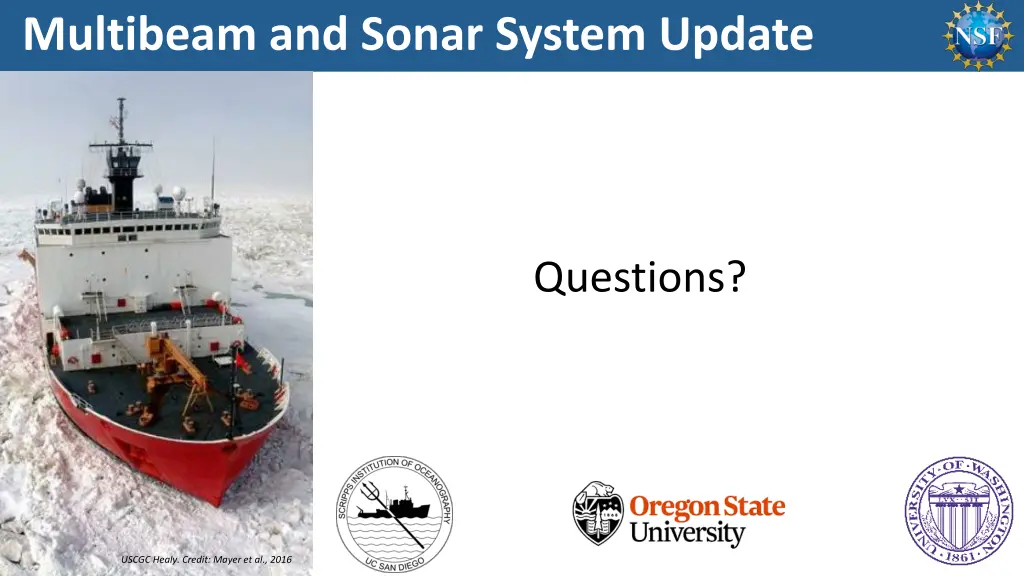 multibeam and sonar system update 1