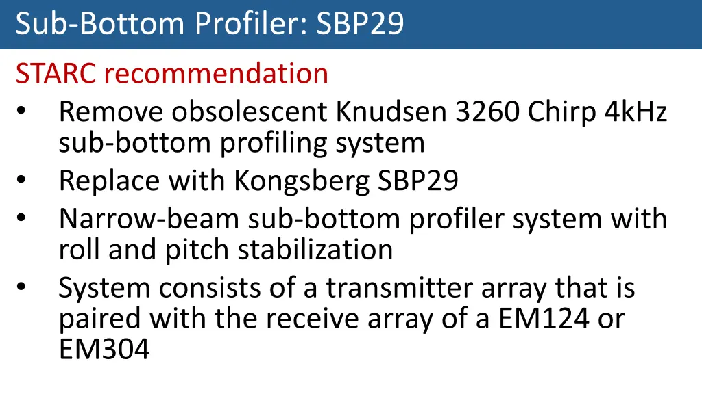 sub bottom profiler sbp29