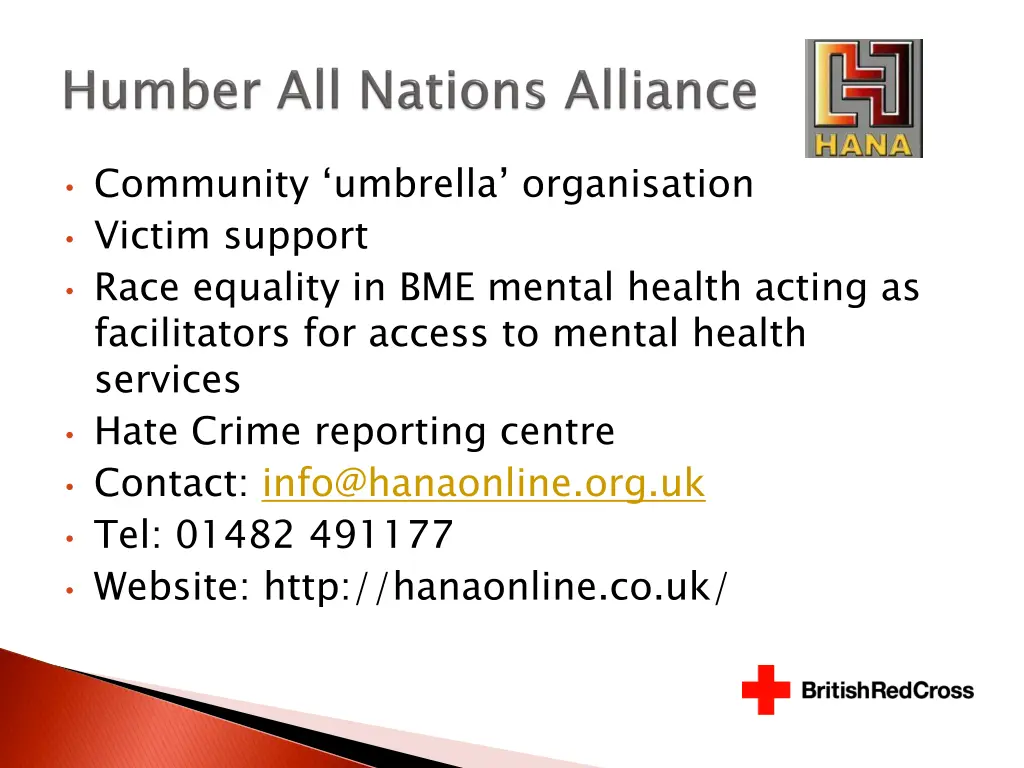 community umbrella organisation victim support