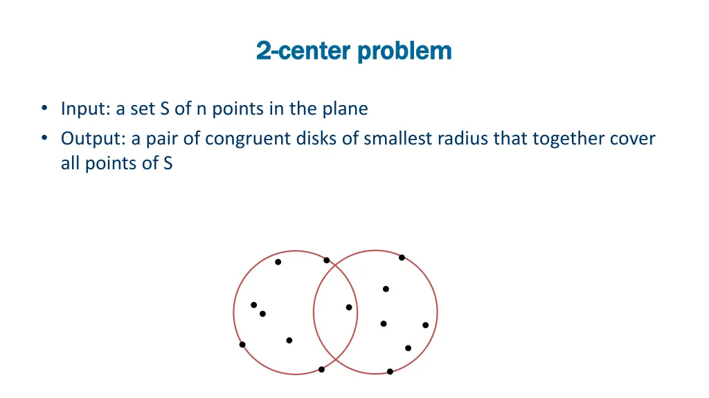 2 2 center problem center problem