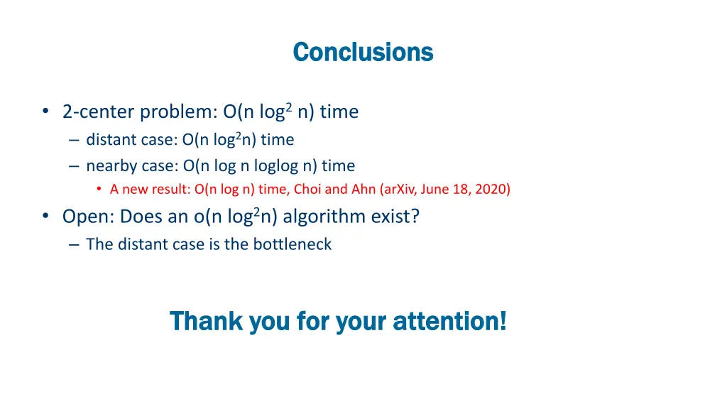 conclusions conclusions