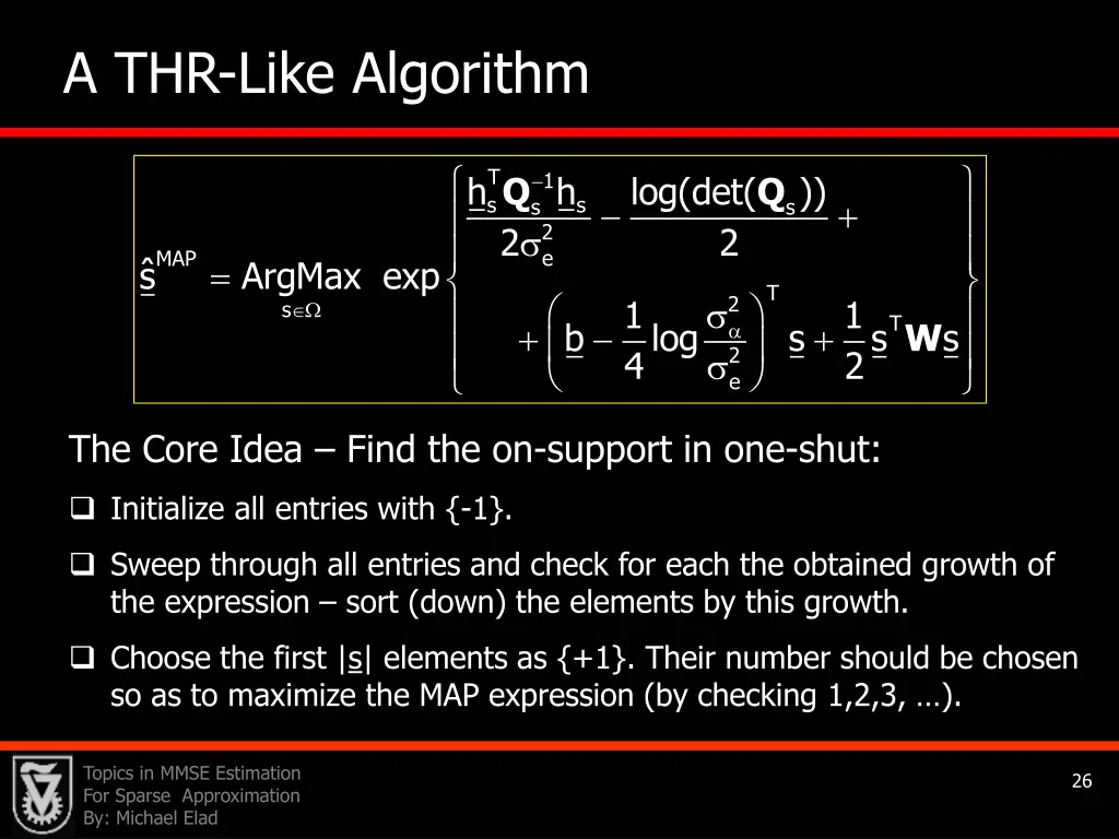 a thr like algorithm