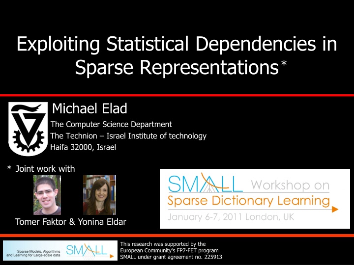 exploiting statistical dependencies in sparse