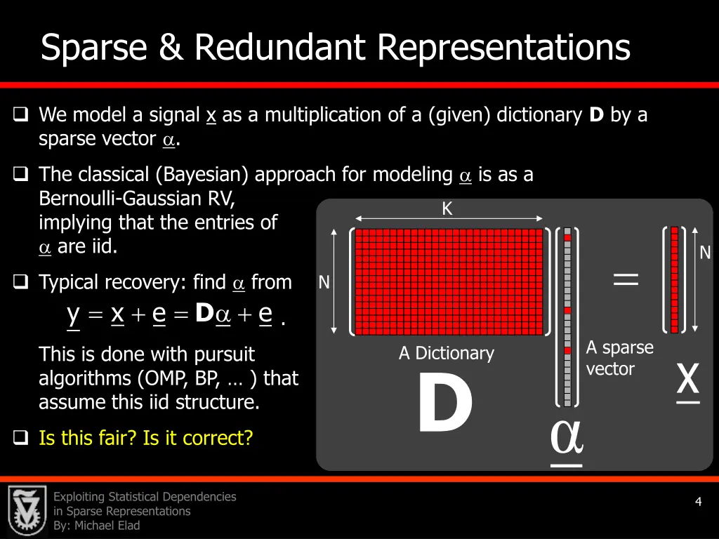 sparse redundant representations