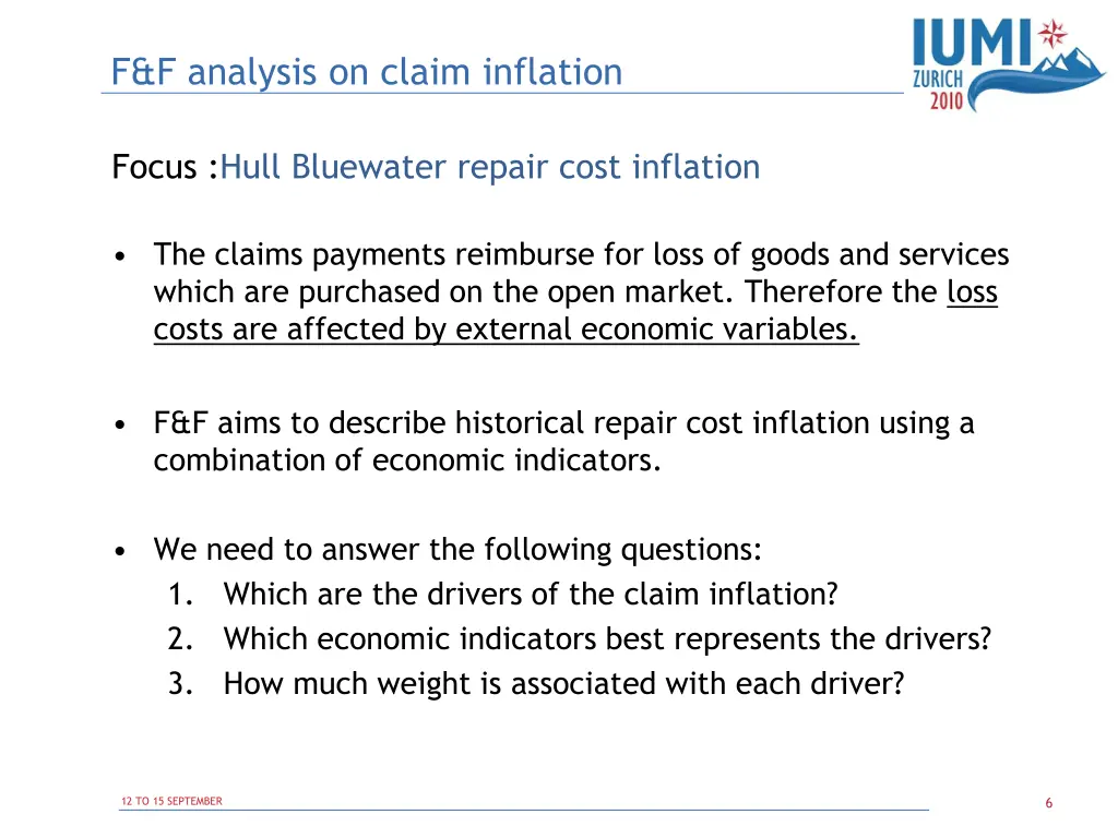 f f analysis on claim inflation