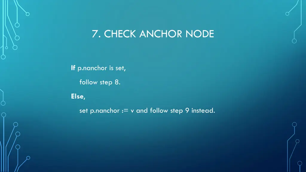 7 check anchor node