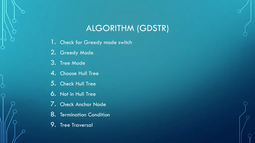 algorithm gdstr