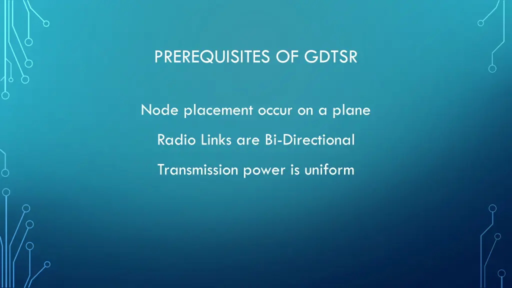 prerequisites of gdtsr