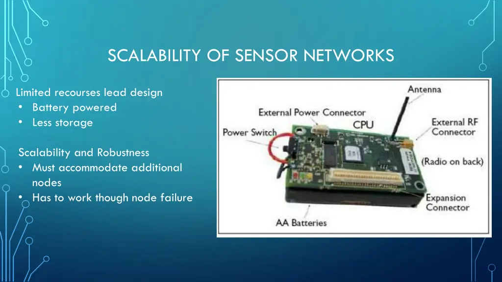 scalability of sensor networks