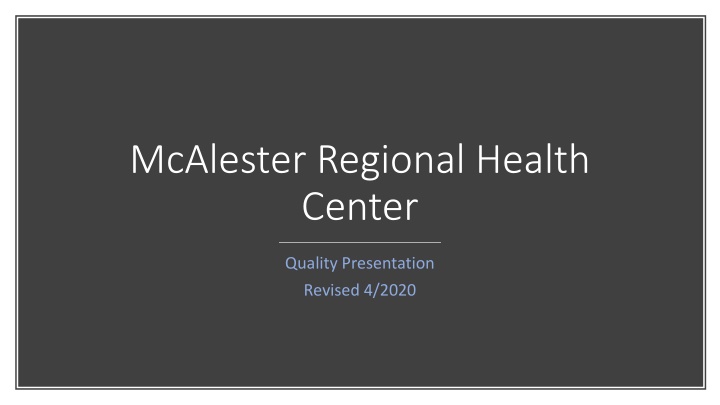 mcalester regional health center