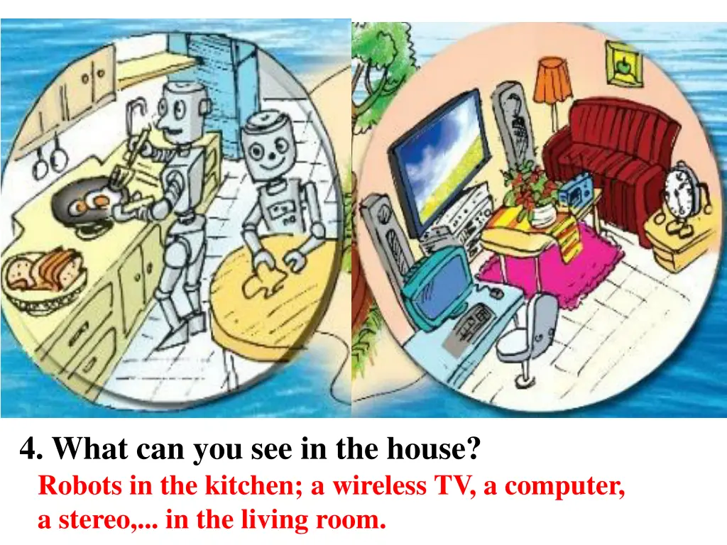 4 what can you see in the house robots