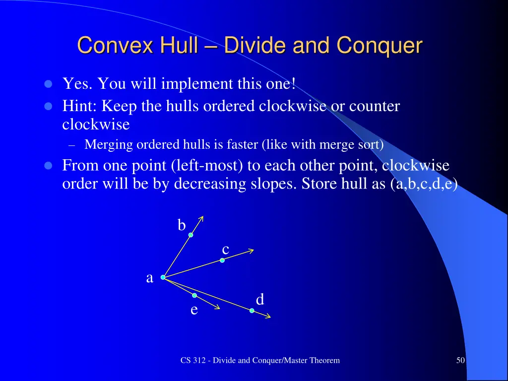 convex hull divide and conquer 1