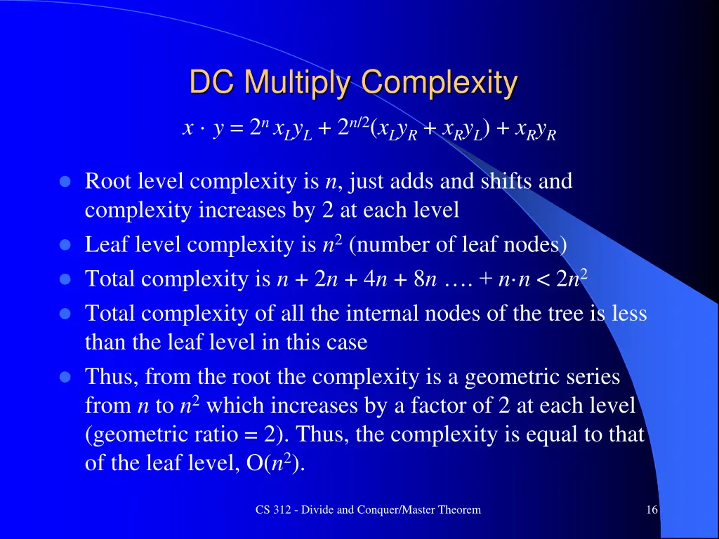 dc multiply complexity