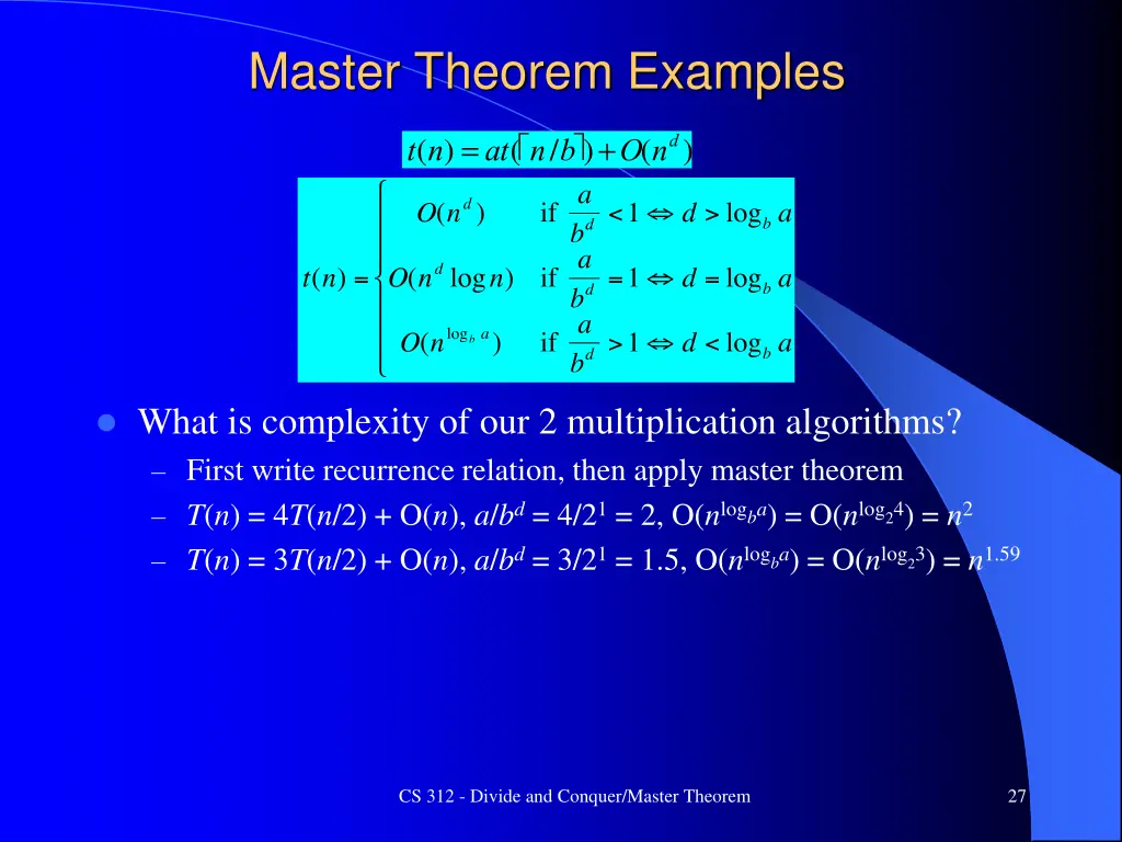 master theorem examples 3