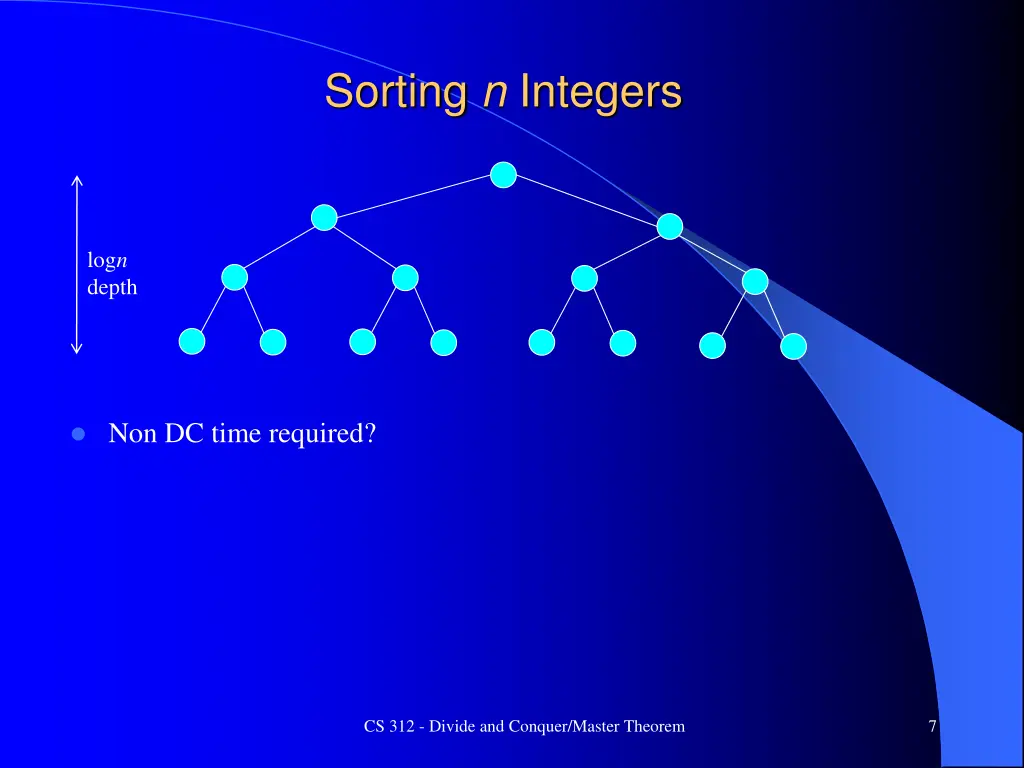 sorting n integers