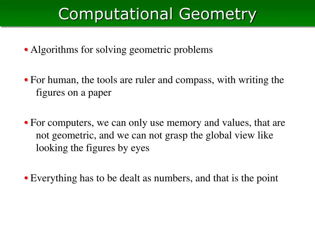 computational geometry 1