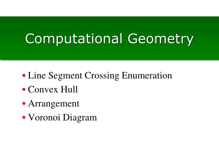 computational geometry