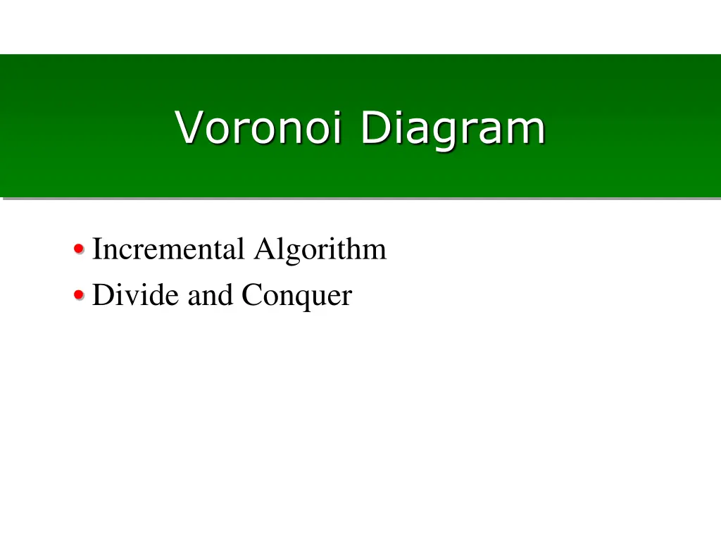 voronoi diagram