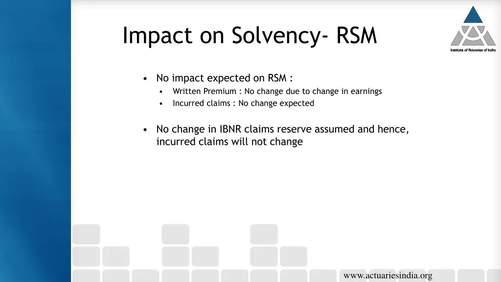 impact on solvency rsm