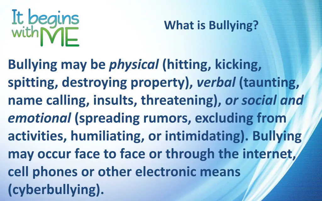 what is bullying 1