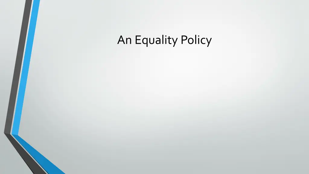 an equality policy