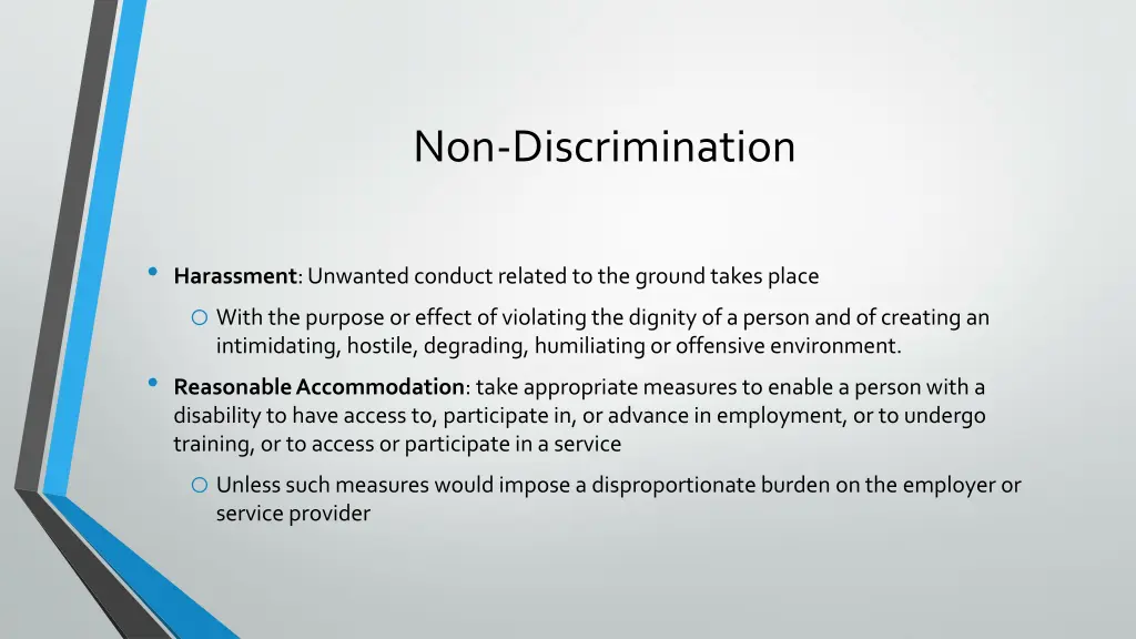 non discrimination 1