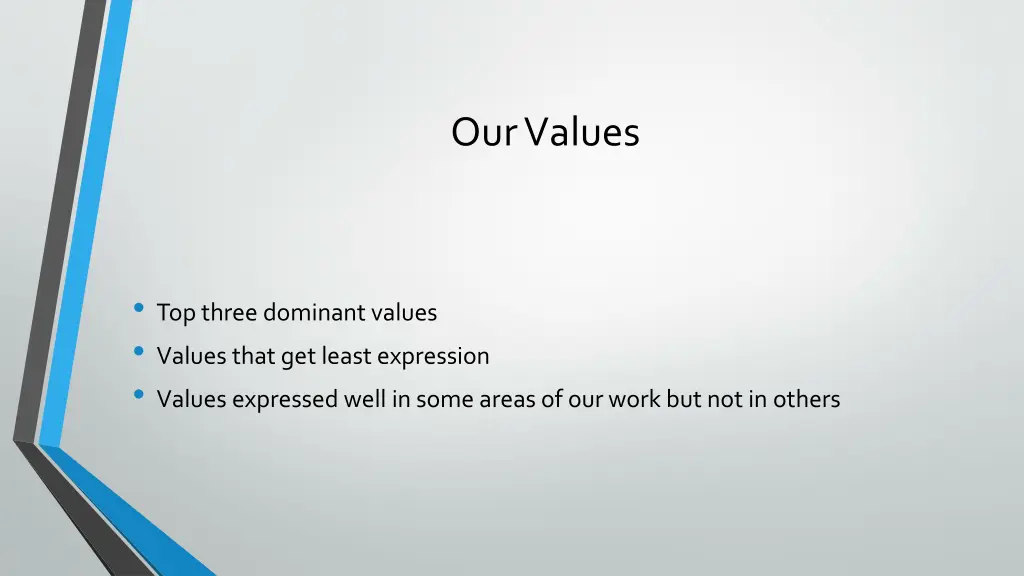 our values 1